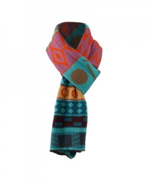 Womens Tribal Print Scarf Blue