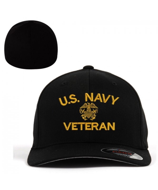 Navy Us Navy Veteran Flexfit Baseball Cap Hat Black C01827q9wt5