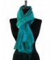 BTPx Women's Handmade 100% Thai Raw Silk Scarf Shawl Solid Fair Trade Large - Dark Cyan H41 - CD127R8RD1D