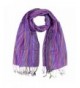 Metallic Multicolor Pashmina Scarf - Purple - CY1152OSUA7