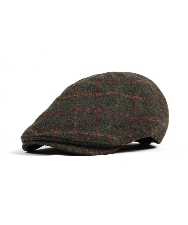 Wool Newsboy Hat Flat Cap SL3022 Green C511QE8T145