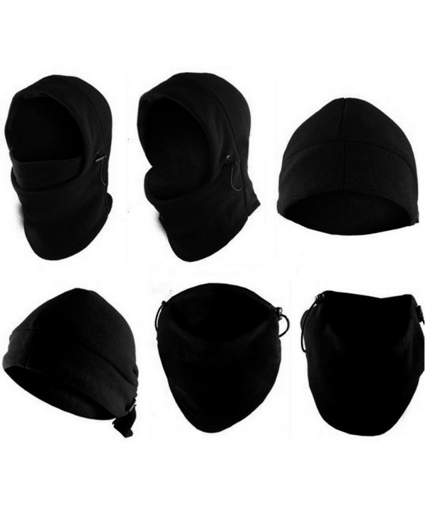 Eforstore 6 In 1 Thermal Fleece Balaclava Hat Hood Police Swat Ski Bike Wind Stopper Mask New