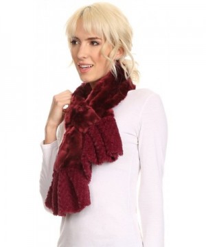 Sakkas 16111 Comfort Ruffle Burgundy in Fashion Scarves