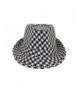 Unisex Classic Houndstooth Fedora Black