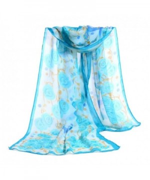 Fashion Women Rose Chiffon Soft Wrap scarf Ladies Shawl Scarf Scarves ...