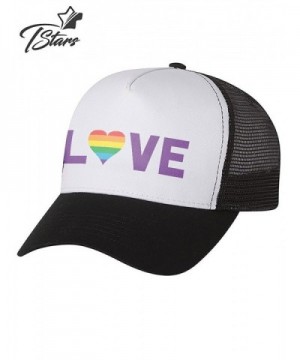 TeeStars Gay Love Rainbow Lesbian in Men's Baseball Caps