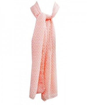 100% Cotton Soft Scarf Stole Shoulder Women Wrap Scarves India 20" x 70" Inches - Salmon - C511O6MN1SD