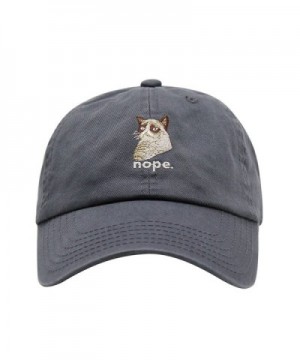 Grumpy Cat Design Dad Hat | 4 Colors - Charcoal - CT180R0YHCC