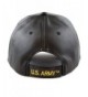 HAT DEPOT Official Embroidered U S Army Black in Men's Baseball Caps